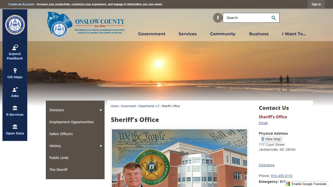 Sheriff's Office | Onslow County, NC