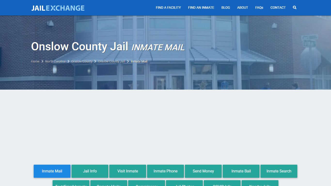 Onslow County Jail Inmate Mail Policies | Jacksonville,
