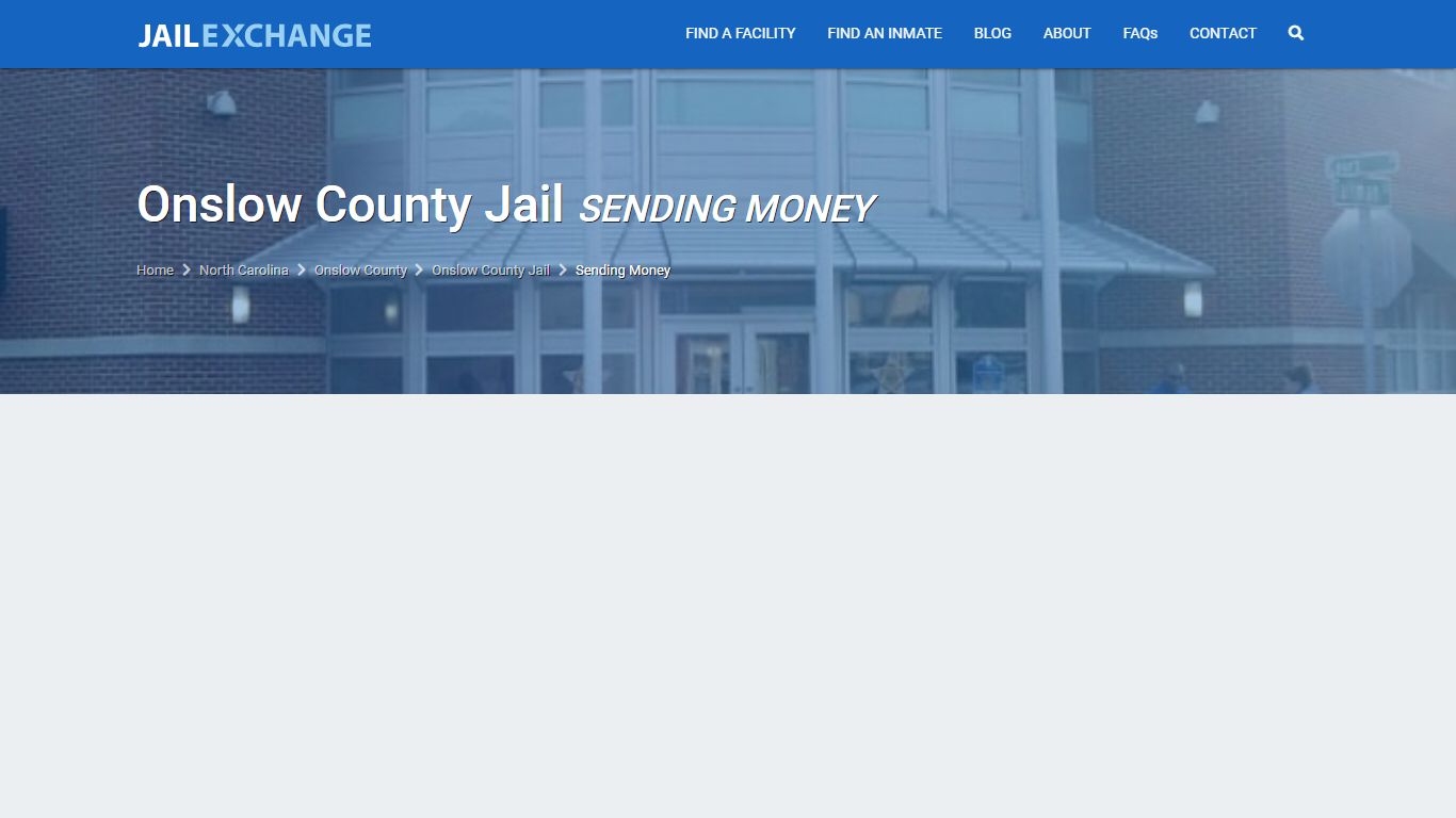Onslow County Jail How to Send Inmate Money | Jacksonville,